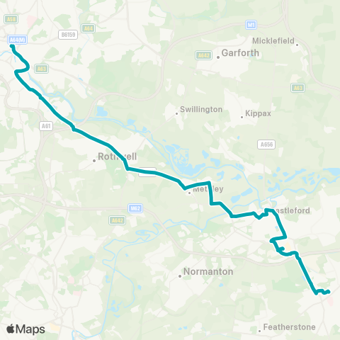 Arriva Yorkshire  map