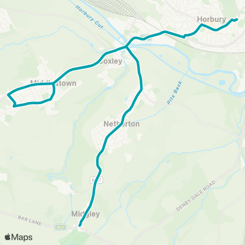 Arriva Yorkshire  map