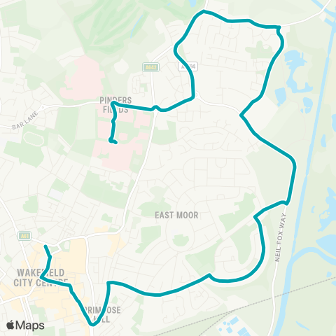 Arriva Yorkshire  map