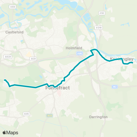 Arriva Yorkshire  map