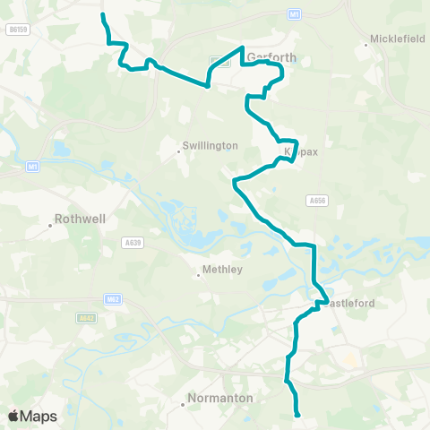 Arriva Yorkshire  map