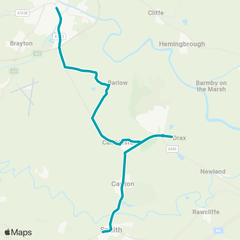 Arriva Yorkshire  map