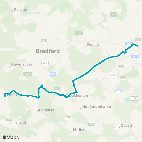 Arriva Yorkshire  map