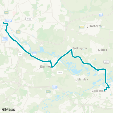 Arriva Yorkshire  map