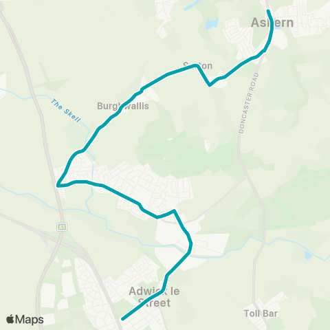 Arriva Yorkshire  map