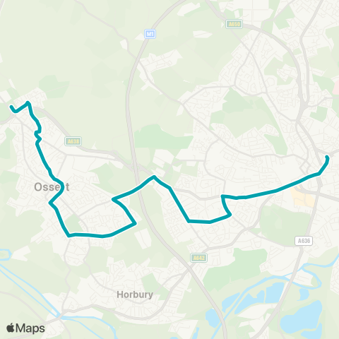 Arriva Yorkshire  map