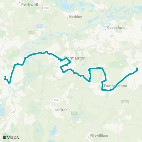 Arriva Yorkshire  map