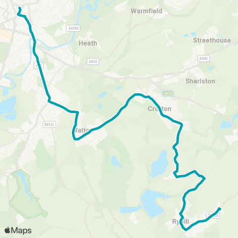 Arriva Yorkshire  map