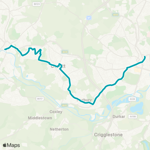 Arriva Yorkshire  map