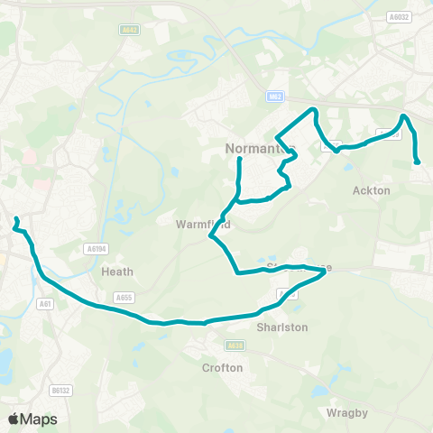 Arriva Yorkshire  map