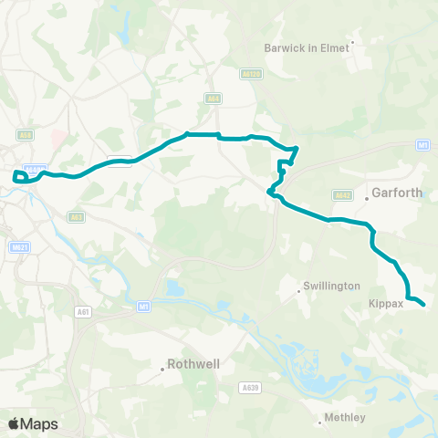 Arriva Yorkshire  map