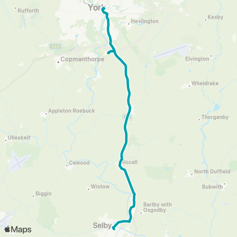 Arriva Yorkshire  map