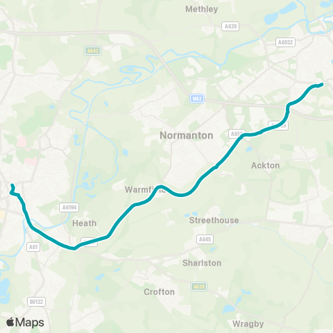 Arriva Yorkshire  map