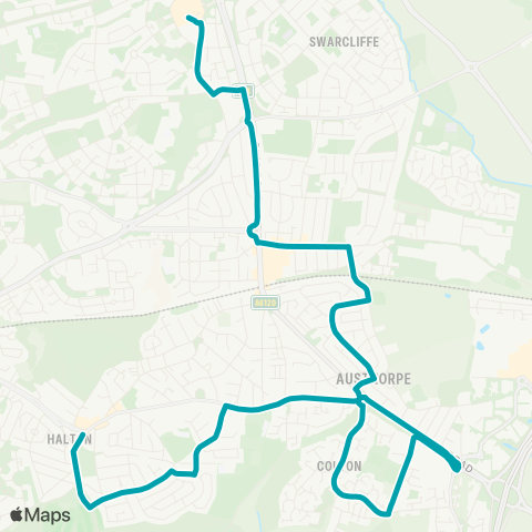 Arriva Yorkshire  map