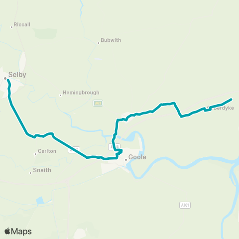 Arriva Yorkshire  map