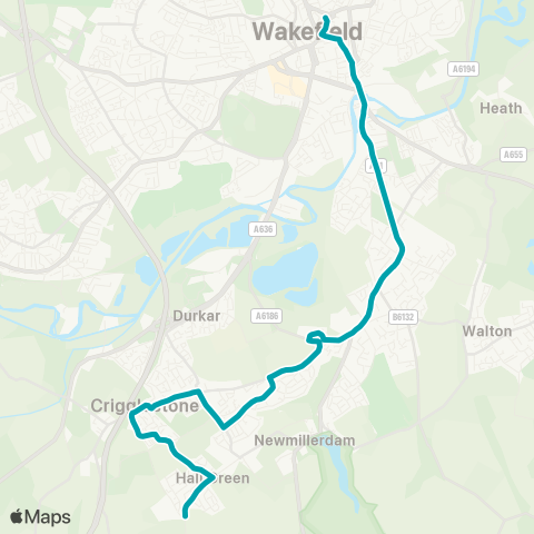 Arriva Yorkshire  map