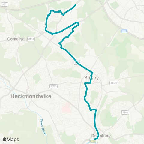 Arriva Yorkshire  map