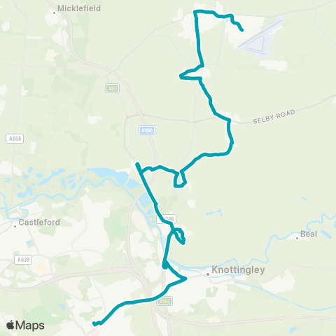 Arriva Yorkshire  map