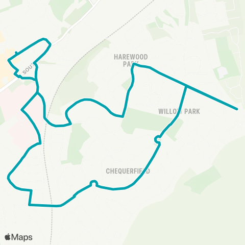 Arriva Yorkshire  map