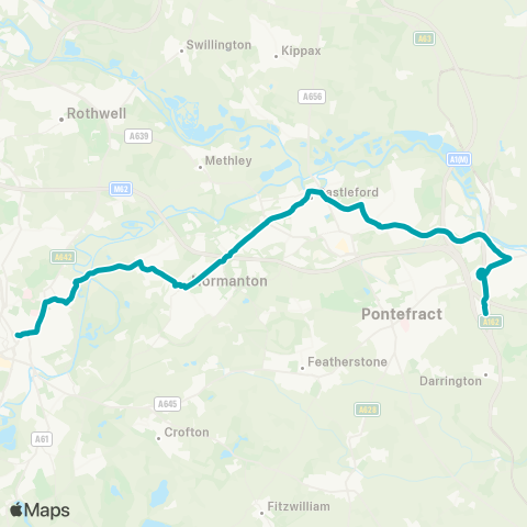 Arriva Yorkshire  map