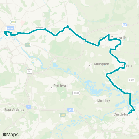 Arriva Yorkshire  map