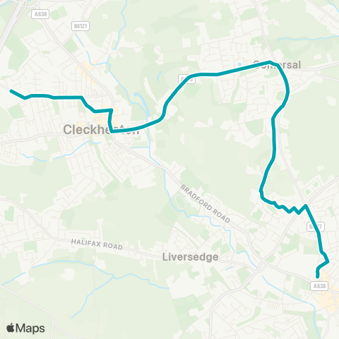 Arriva Yorkshire  map