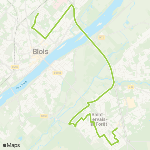 Azalys - Lignes périurbaines Pôle d'Échanges - Clouseaux map