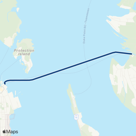 BC Ferries Nanaimo Harbour - Gabriola Island map