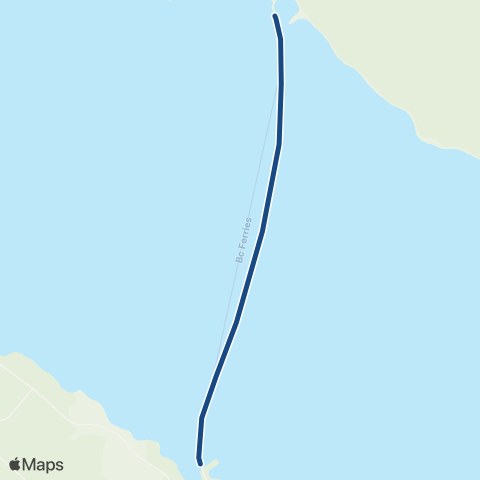 BC Ferries Denman Island - Hornby Island map