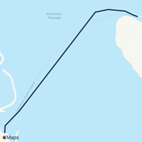 BC Ferries Campbell River - Quadra Island map