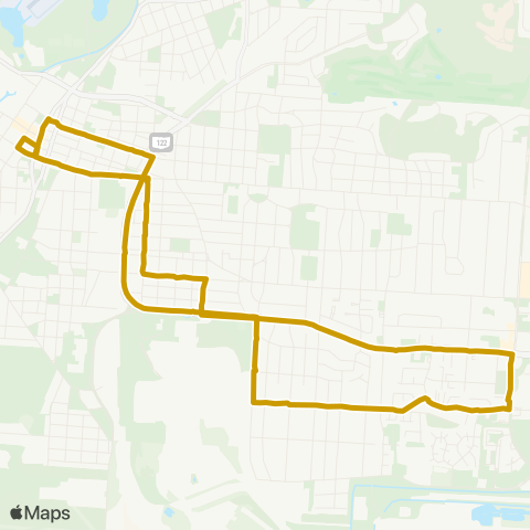 BCRTA Gold Line map