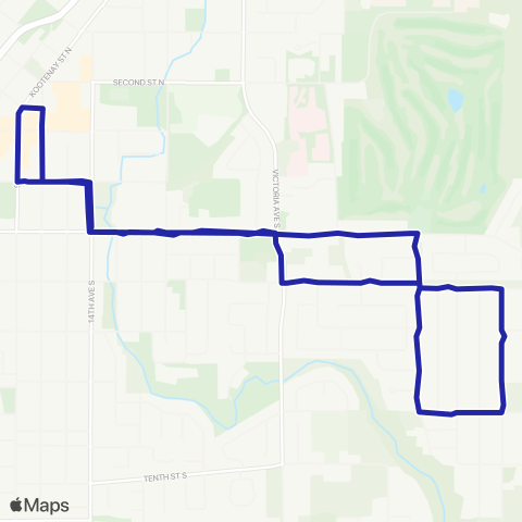 BC Transit East Kootenay Highlands map