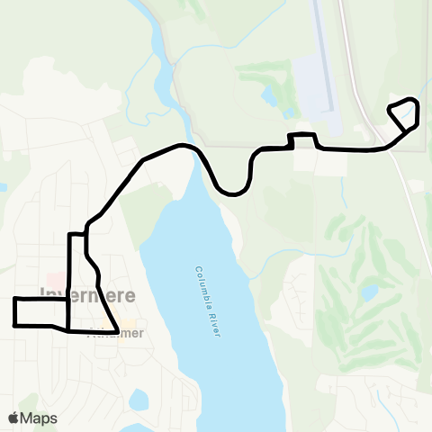 BC Transit East Kootenay Invermere Local map