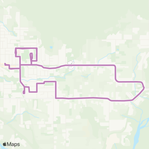 BC Transit Creston Town Shuttle / Erickson map