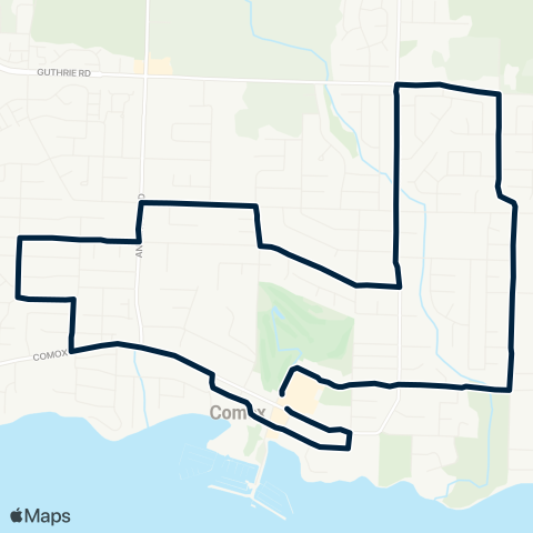BC Transit Comox Valley Comox Local map