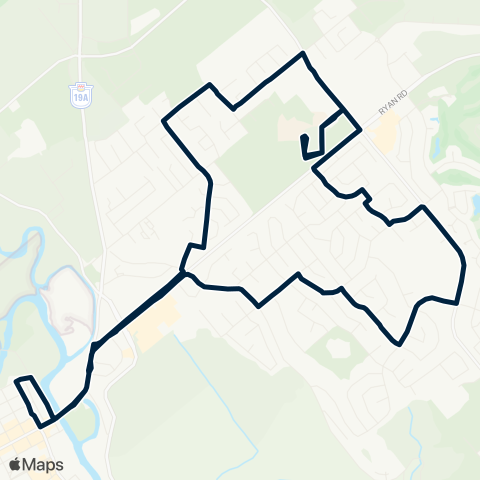 BC Transit Comox Valley Uplands map