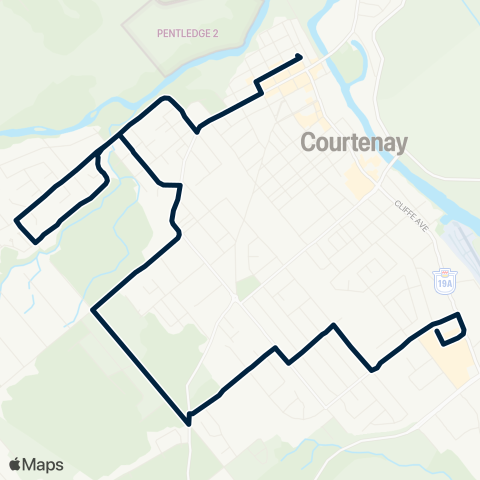 BC Transit Comox Valley Arden map