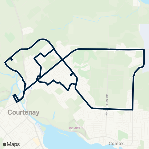 BC Transit Comox Valley VMP Connector map