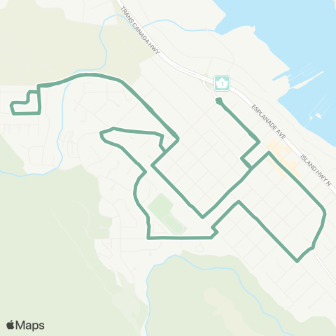 BC Transit Cowichan Valley Alderwood-Ladysmith map