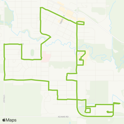 BC Transit Dawson Creek Southside map