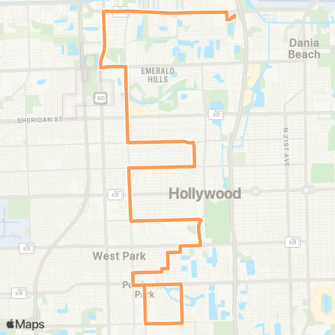 Broward County Transit Tri-rail - County Line Rd map