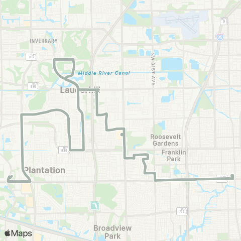 Broward County Transit Broward Terminal - West Terminal map