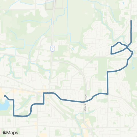 BC Transit Fraser Valley Region McKee / Montrose map