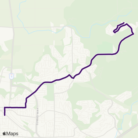 BC Transit Fraser Valley Region Auguston / Montrose map