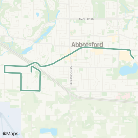 BC Transit Fraser Valley Region Industrial map