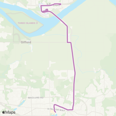 BC Transit Fraser Valley Region Valley Connector map