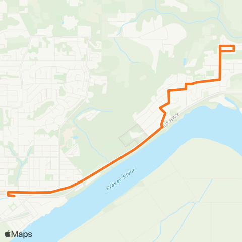 BC Transit Fraser Valley Region Hatzic map