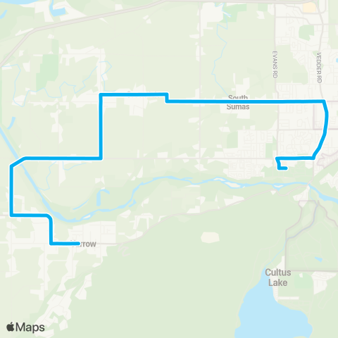 BC Transit Fraser Valley Region Yarrow - Greendale map