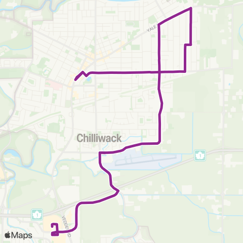 BC Transit Fraser Valley Region Broadway map