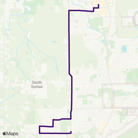 BC Transit Fraser Valley Region Tyson map